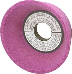 Grier Abrasives - 5" Diam, 1-1/4" Hole Size, 2-3/16" Overall Thickness, 60 Grit, Type 11 Tool & Cutter Grinding Wheel - Medium Grade, Aluminum Oxide, K Hardness, Vitrified Bond, 4,966 RPM - Eagle Tool & Supply