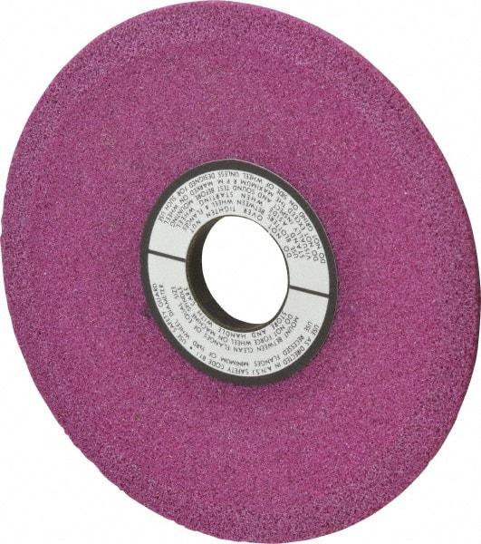 Grier Abrasives - 6" Diam, 1-1/4" Hole Size, 1/2" Overall Thickness, 46 Grit, Type 12 Tool & Cutter Grinding Wheel - Coarse Grade, Aluminum Oxide, J Hardness, Vitrified Bond, 4,138 RPM - Eagle Tool & Supply