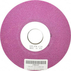 Grier Abrasives - 6" Diam, 1-1/4" Hole Size, 1/2" Overall Thickness, 60 Grit, Type 12 Tool & Cutter Grinding Wheel - Medium Grade, Aluminum Oxide, K Hardness, Vitrified Bond, 4,138 RPM - Eagle Tool & Supply