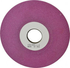 Grier Abrasives - 6" Diam, 1-1/4" Hole Size, 1/2" Overall Thickness, 80 Grit, Type 12 Tool & Cutter Grinding Wheel - Medium Grade, Aluminum Oxide, K Hardness, Vitrified Bond, 4,138 RPM - Eagle Tool & Supply
