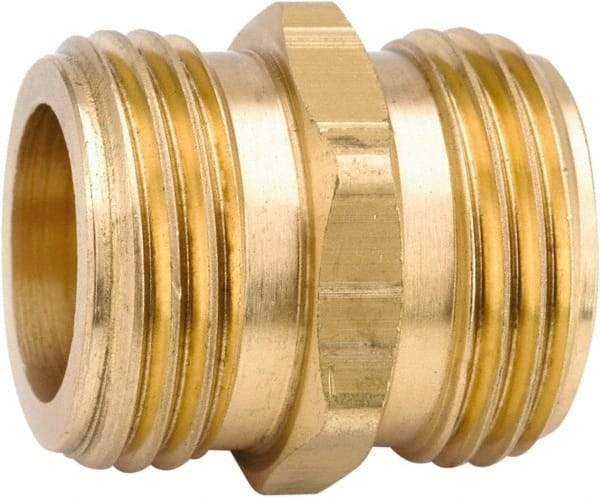 ANDERSON METALS - 3/4 MGHT & 1/2 GHT Garden Hose Male Union with FIP Tap - Lead Free Brass, Male Hose to Male Hose Connector - Eagle Tool & Supply