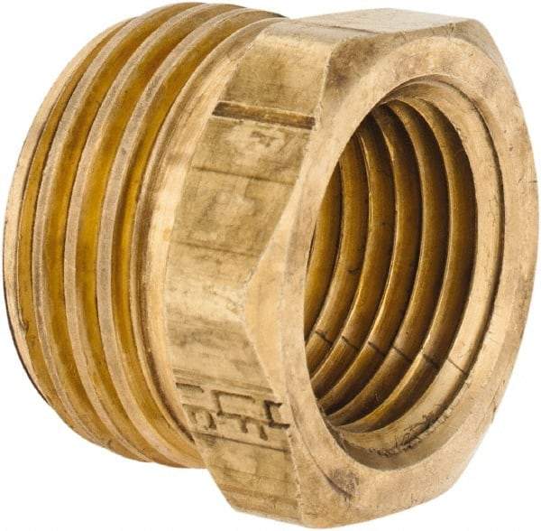 ANDERSON METALS - 3/4 MGHT & 1/2 FPT Garden Hose Male x FIP - Lead Free Brass, Male Hose to Female Pipe Connector - Eagle Tool & Supply