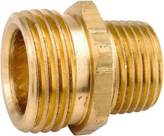 ANDERSON METALS - 3/4 MGHT & 3/8 MPT Garden Hose Male x MIP - Lead Free Brass, Male Hose to Male Pipe Connector - Eagle Tool & Supply