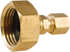 ANDERSON METALS - 3/4 FGHT & 1/4 Garden Hose Female x Comp - Lead Free Brass, Female Hose to Comp OD Connector - Eagle Tool & Supply