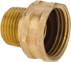 ANDERSON METALS - 3/4 FGHT & 1/2 MPT Garden Hose Female x MIP Swivel - Lead Free Brass, Female Hose to Male Pipe Swivel Connector - Eagle Tool & Supply