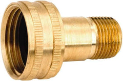 ANDERSON METALS - 3/4 FGHT & 1/4 MPT Garden Hose Female x MIP Swivel - Lead Free Brass, Female Hose to Male Pipe Swivel Connector - Eagle Tool & Supply