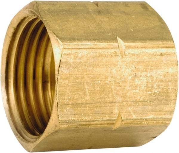 ANDERSON METALS - 3/4 GHT Garden Hose Female Union - Lead Free Brass, Female Hose to Female Hose Connector - Eagle Tool & Supply