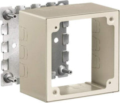 Hubbell Wiring Device-Kellems - 4.64 Inch Long x 2-3/4 Inch Wide x 4.54 Inch High, Rectangular Raceway Box - Ivory, For Use with HBL500 Series Raceways and HBL750 Series Raceways - Eagle Tool & Supply