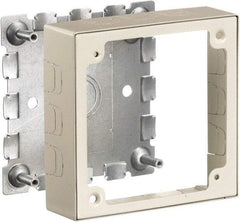 Hubbell Wiring Device-Kellems - 4.64 Inch Long x 1.38 Inch Wide x 4.54 Inch High, Rectangular Raceway Box - Ivory, For Use with HBL500 Series Raceways and HBL750 Series Raceways - Eagle Tool & Supply