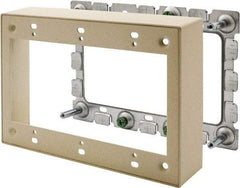 Hubbell Wiring Device-Kellems - 6.45 Inch Long x 1.38 Inch Wide x 4.54 Inch High, Rectangular Raceway Box - Ivory, For Use with HBL500 Series Raceways and HBL750 Series Raceways - Eagle Tool & Supply