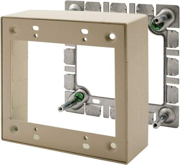 Hubbell Wiring Device-Kellems - 4.64 Inch Long x 1.38 Inch Wide x 4.54 Inch High, Rectangular Raceway Box - Ivory, For Use with HBL500 Series Raceways and HBL750 Series Raceways - Eagle Tool & Supply