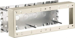 Hubbell Wiring Device-Kellems - 11.89 Inch Long x 1-3/4 Inch Wide x 4.54 Inch High, Rectangular Raceway Box - Ivory, For Use with HBL500 Series Raceways and HBL750 Series Raceways - Eagle Tool & Supply