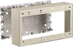 Hubbell Wiring Device-Kellems - 8.26 Inch Long x 1-3/4 Inch Wide x 4.54 Inch High, Rectangular Raceway Box - Ivory, For Use with HBL500 Series Raceways and HBL750 Series Raceways - Eagle Tool & Supply