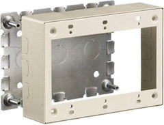 Hubbell Wiring Device-Kellems - 6.45 Inch Long x 1-3/4 Inch Wide x 4.54 Inch High, Rectangular Raceway Box - Ivory, For Use with HBL500 Series Raceways and HBL750 Series Raceways - Eagle Tool & Supply