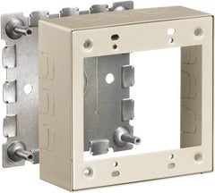 Hubbell Wiring Device-Kellems - 4.64 Inch Long x 1-3/4 Inch Wide x 4.54 Inch High, Rectangular Raceway Box - Ivory, For Use with HBL500 Series Raceways and HBL750 Series Raceways - Eagle Tool & Supply