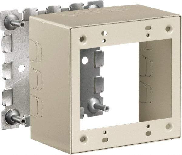 Hubbell Wiring Device-Kellems - 4.64 Inch Long x 2-3/4 Inch Wide x 4.54 Inch High, Rectangular Raceway Box - Ivory, For Use with HBL500 Series Raceways and HBL750 Series Raceways - Eagle Tool & Supply