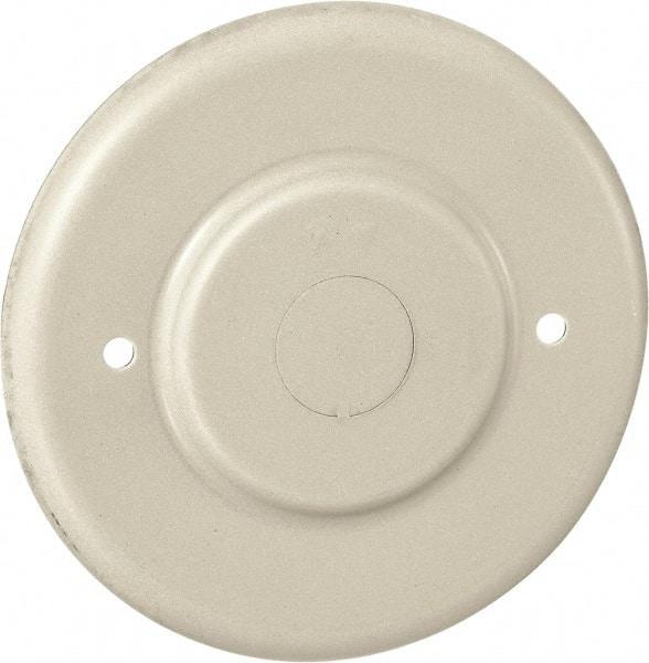 Hubbell Wiring Device-Kellems - 4.19 Inch Wide x 0.38 Inch High, Round Raceway Cover - Ivory, For Use with HBL500 Series Raceways and HBL750 Series Raceways - Eagle Tool & Supply
