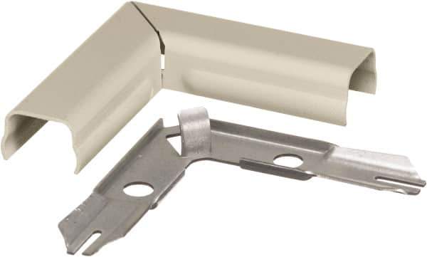 Hubbell Wiring Device-Kellems - 2.68 Inch Long x 0.61 Inch Wide x 2.68 Inch High, Raceway Elbow End - 90°, Ivory, For Use with HBL500 Series Raceways and HBL750 Series Raceways - Eagle Tool & Supply