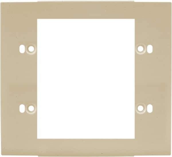 Hubbell Wiring Device-Kellems - 5.12 Inch Long x 4-3/4 Inch High, Rectangular Raceway Plate - Ivory, For Use with HBL4700 Series Raceways and HBL4750 Series Metal Raceways - Eagle Tool & Supply