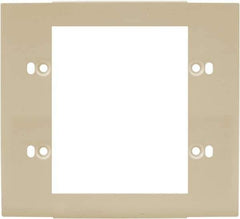 Hubbell Wiring Device-Kellems - 5.12 Inch Long x 4-3/4 Inch High, Rectangular Raceway Plate - Ivory, For Use with HBL4700 Series Raceways and HBL4750 Series Metal Raceways - Eagle Tool & Supply