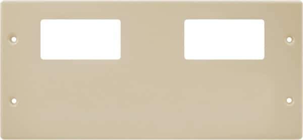 Hubbell Wiring Device-Kellems - 10.22 Inch Long x 4-3/4 Inch High, Rectangular Raceway Plate - Ivory, For Use with HBL4750 Series Raceways - Eagle Tool & Supply