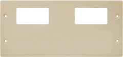 Hubbell Wiring Device-Kellems - 10.22 Inch Long x 4-3/4 Inch High, Rectangular Raceway Plate - Ivory, For Use with HBL4750 Series Raceways - Eagle Tool & Supply