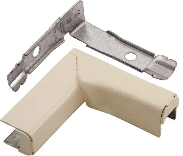 Hubbell Wiring Device-Kellems - 2.98 Inch Long x 0.94 Inch Wide x 3 Inch High, Raceway Elbow End - 90°, Ivory, For Use with HBL500 Series Raceways and HBL750 Series Raceways - Eagle Tool & Supply