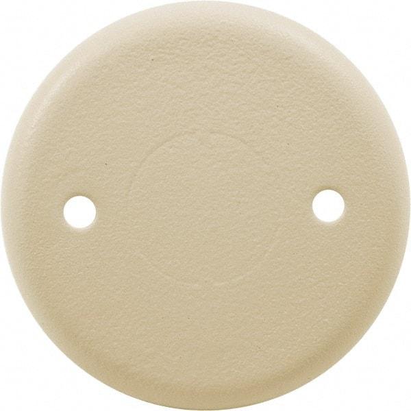 Hubbell Wiring Device-Kellems - 2.4 Inch Wide x 0.24 Inch High, Round Raceway Cover - Ivory, For Use with HBL500 Series Raceways and HBL750 Series Raceways - Eagle Tool & Supply