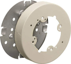 Hubbell Wiring Device-Kellems - 4.19 Inch Wide x 0.38 Inch High, Round Raceway Box - Ivory, For Use with HBL500 Series Raceways and HBL750 Series Raceways - Eagle Tool & Supply