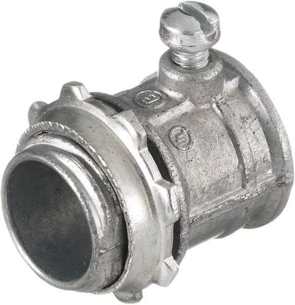 Hubbell Wiring Device-Kellems - 1.2 Inch Long x 1.09 Inch Wide, Raceway Connector Coupling - Metallic, For Use with HBL500 Series Raceways and HBL750 Series Raceways - Eagle Tool & Supply