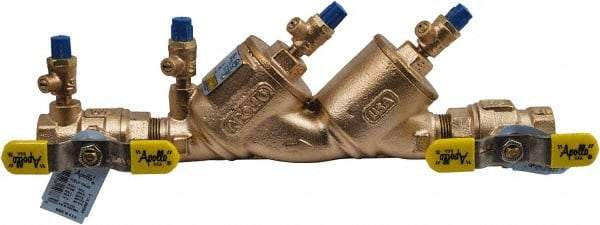Conbraco - 1 Thread, 175 psi WOG Rating, Bronze Double Check Backflow Preventer Valve - Lead-Free, Use with Potable Water Applications - Eagle Tool & Supply