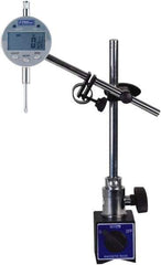 Fowler - 0.0005" Graduation, 1" Max Meas, Electronic Indicator & Base Kit - 0.01mm Resolution, 2.3" Base Length x 2" Base Width x 1.8" Base Height, 2-1/4" Dial Diam - Eagle Tool & Supply