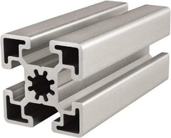 80/20 Inc. - 4 Meters Long x 45 mm Wide x 45 mm Deep, T-Slotted Aluminum Extrusion - Clear Anodized Finish - Eagle Tool & Supply