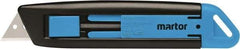 Martor USA - Retractable Utility Knife - Black & Blue Handle - Eagle Tool & Supply