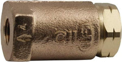 Conbraco - 1/2" Lead Free Bronze Check Valve - Inline, Female NPT, 400 WOG - Eagle Tool & Supply