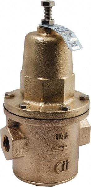 Conbraco - 400 Max psi Direct Pressure Reducing Valve - 3/4" Female NPT Connection, 9-1/4" High x 4.13" Wide, 25 to 75 psi Reduced Pressure Range - Eagle Tool & Supply