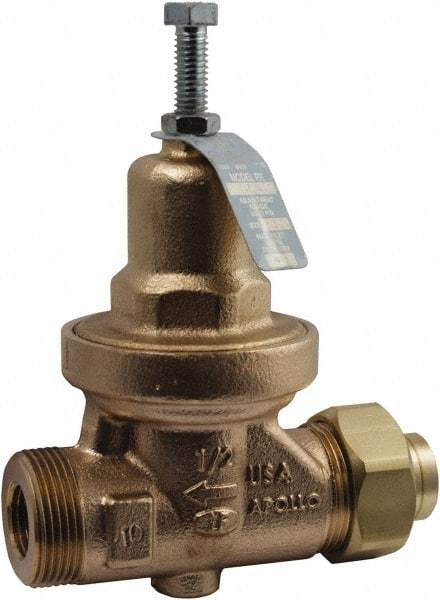 Conbraco - 250 Max psi Direct Pressure Reducing Valve - 2" Female NPT Connection, 8.88" High x 8-1/2" Wide, 25 to 75 psi Reduced Pressure Range - Eagle Tool & Supply