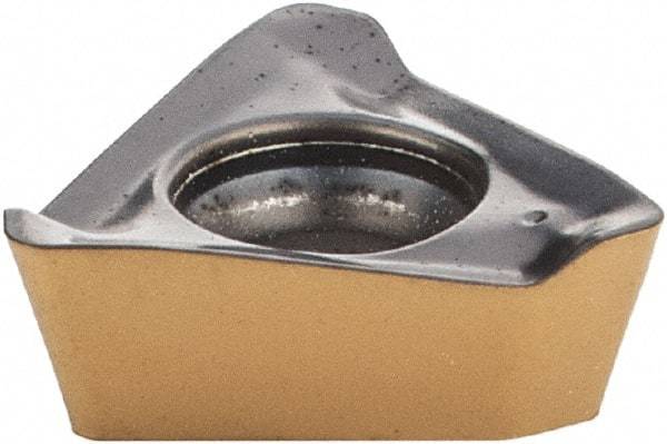 Iscar - HM390 TPKT1003 Grade IC830 Carbide Milling Insert - TiAlN/TiN Finish, 0.1516" Thick, 7.5mm Inscribed Circle, 0.8mm Corner Radius - Eagle Tool & Supply