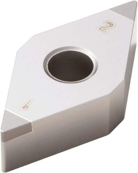 Seco - DNGA441 Grade CBN010 PCBN Turning Insert - Uncoated, 55° Diamond, 1/2" Inscr Circle, 1/4" Thick, 1/64" Corner Radius - Eagle Tool & Supply