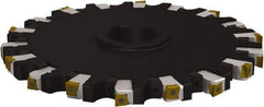 Seco - Arbor Hole Connection, 1.0236" Cutting Width, 4.4606" Depth of Cut, 315mm Cutter Diam, 2.3622" Hole Diam, 9 Tooth Indexable Slotting Cutter - 335.25 Toolholder, L/XNHQ 1407 Insert - Eagle Tool & Supply