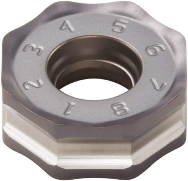 Seco - ONMU050410 ME11 Grade MP3000 Carbide Milling Insert - TiAlN Finish, 0.157" Thick, 0.472" Inscribed Circle - Eagle Tool & Supply