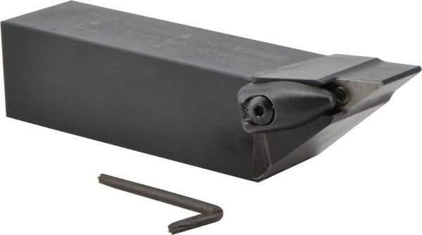 Seco - DVJN, Right Hand Cut, 93° Lead Angle, 1-1/4" Shank Height x 1-1/4" Shank Width, Negative Rake Indexable Turning Toolholder - 6" OAL, VNMG 332 Insert Compatibility, Series Dual Clamp - Eagle Tool & Supply
