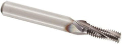 Seco - 1/8-28 BSP, 0.307" Cutting Diam, 3 Flute, Solid Carbide Helical Flute Thread Mill - Internal Thread, 0.803" LOC, 2.913" OAL, 10mm Shank Diam - Eagle Tool & Supply