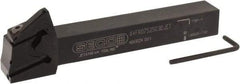 Seco - X4 Jet, External, Right Hand, 0.256" Max Depth of Cut, 0.031 to 0.118" Groove Width, Indexable Grooving Tool Holder - X4GK25..R Insert Compatibility, 3/4" Shank Height, 3/4" Shank Width, 6" OAL, Through Coolant - Eagle Tool & Supply