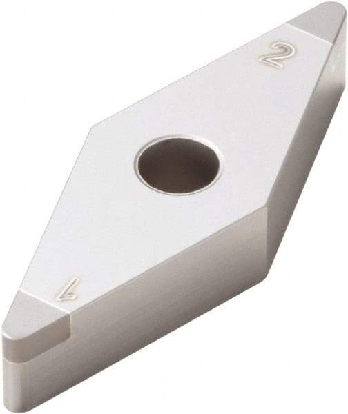 Seco - VNGA332 Grade CBN150 PCBN Turning Insert - Uncoated, 35° Diamond, 3/8" Inscr Circle, 3/16" Thick, 1/32" Corner Radius - Eagle Tool & Supply