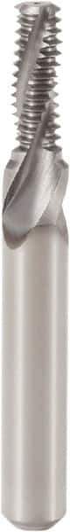 Seco - M12x1.75 Metric Coarse, 0.37" Cutting Diam, 3 Flute, Solid Carbide Helical Flute Thread Mill - Internal Thread, 1" LOC, 3.11" OAL, 12mm Shank Diam - Eagle Tool & Supply
