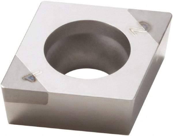 Seco - CCGW32.51 Grade CBN200 PCBN Turning Insert - Uncoated, 80° Diamond, 3/8" Inscr Circle, 5/32" Thick, 1/64" Corner Radius - Eagle Tool & Supply