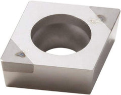 Seco - CCGW32.51 Grade CBN200 PCBN Turning Insert - Uncoated, 80° Diamond, 3/8" Inscr Circle, 5/32" Thick, 1/64" Corner Radius - Eagle Tool & Supply