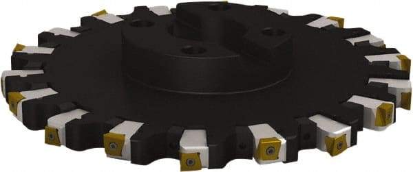 Seco - Shell Mount Connection, 1.0236" Cutting Width, 3.6024" Depth of Cut, 315mm Cutter Diam, 2.3622" Hole Diam, 9 Tooth Indexable Slotting Cutter - R335.25 Toolholder, L/XNHQ 1407 Insert, Right Hand Cutting Direction - Eagle Tool & Supply