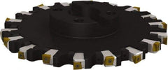 Seco - Shell Mount Connection, 1.0236" Cutting Width, 2.3228" Depth of Cut, 250mm Cutter Diam, 2.3622" Hole Diam, 7 Tooth Indexable Slotting Cutter - R335.25 Toolholder, L/XNHQ 1407 Insert, Right Hand Cutting Direction - Eagle Tool & Supply